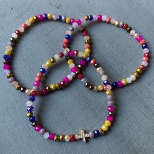 {Handmade} Colorful Beaded Bracelet Set